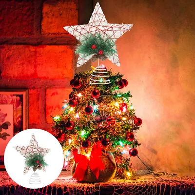 Buy  Christmas Tree Star Top Xmas Decoration Adornment Wrought Iron • 10.49£