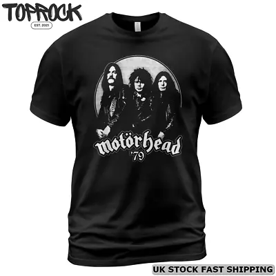 Buy Motörhead '79 Circle Photo T-Shirt England Rock Band Concert S-5XL Black Shirt • 16.98£