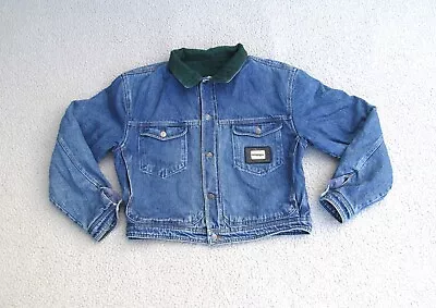 Buy Vintage Silverplate Jeans Jacket Mens Large Blue Denim Pockets Trucker Casual • 30.58£