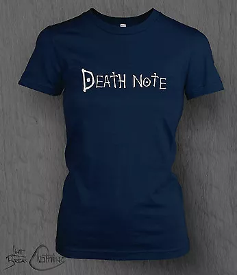 Buy Death Note T-shirt DeathNote Logo WOMEN'S LADY FIT, Light, Anime Manga One Piece • 13.99£