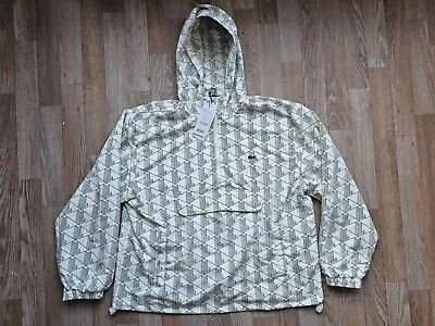 Buy Lacoste Pull Over Jacket/ Anorak Size L White All Over Print • 4.20£