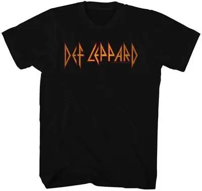 Buy Def Leppard Band Name Logo Adult T Shirt Metal Music Merch • 40.37£