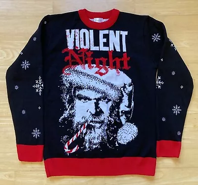 Buy Small 39  Inch Chest Violent Night Ugly Christmas Jumper Sweater Xmas • 29.99£