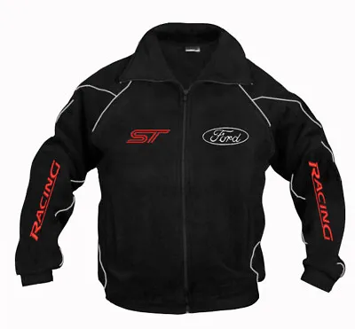 Buy New Ford ST Racing Fleece Jacket, Outdoor Coat Fan Soft Shell Embroidery Apparel • 47.88£