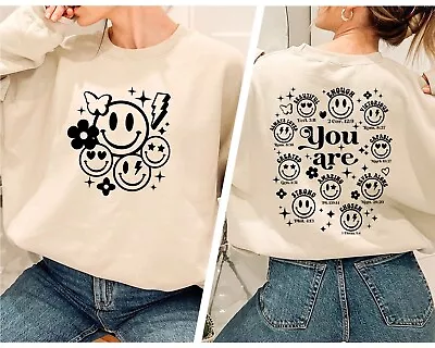 Buy Self Love You Sweatshirt Positive Vibes Hoodie Oversize Sweatshirt, Gift For Her • 31.18£