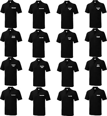 Buy All Restaurant Staff Uniform Pack Polo Shirts Manager Admin Workwear Unisex Top • 11.99£
