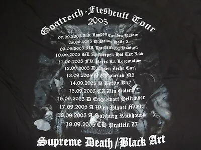Buy Belphegor Shirt XXL Death Black Metal Official Tour Merchandise 2005 Marduk  • 34.76£
