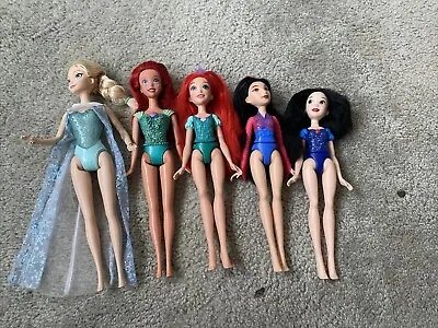 Buy Disney Princess Doll Bundle Elsa, Little Mermaid, Snow White • 8.99£