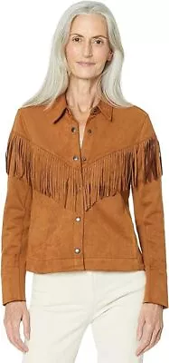 Buy Womens Western Leather Suede Cowgirl Brown Native American Fringed Tassel Jacket • 130.28£