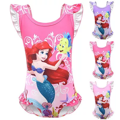 Buy Kid Girl Mermaid One Piece Monokini Swimsuit Bikini Beach Swimwear Clothes Cute • 7.39£