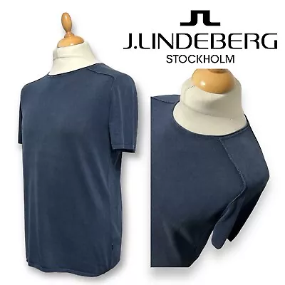 Buy J.LINDEBERG STOCKHOLM Men’s Short Sleeve Slim Fit Top T-Shirt Size M • 7.50£