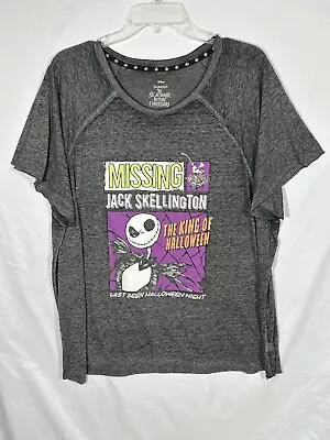 Buy Disney Tim Burton’s Nightmare Before Christmas Short Sleeve T-shirt Women’s 2XL • 11.37£