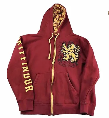 Buy Harry Potter Gryffindor Hoodie Womens Small Red Full Zip Hooded Sweatshirt * • 24.42£