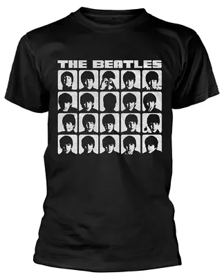 Buy The Beatles Hard Days Night Faces Mono T-Shirt OFFICIAL • 15.19£