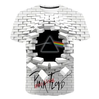 Buy Unisex Men Women Pink Floyd T-Shirt Dark Side Of The Moon Album Tee Pullover Top • 9.67£