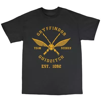 Buy Quidditch T-Shirt 100% Cotton Gryffindor Hogwarts Goblet Of Fire Potter Harry • 15.97£