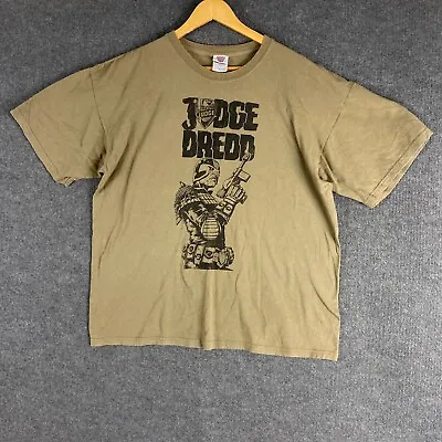 Buy Judge Dredd Shirt Mens Extra Large Grey 2000 AD Vintage Y2K 2000s Adult • 43.84£