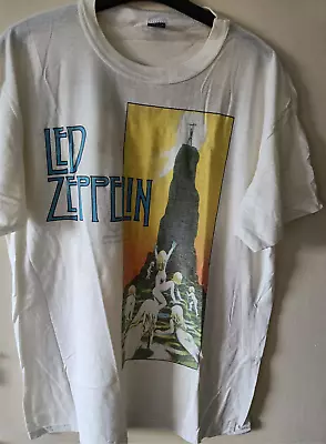 Buy Vintage 1980s Led Zeppelin Houses Of The Holy Rock Band T-Shirt Large • 349.99£