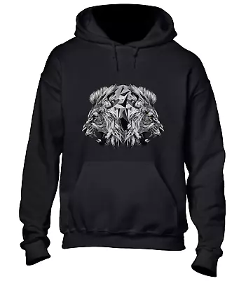 Buy Lions Stare Hoody Hoodie Cool Animal King Of The Jungle Design Fashion Top New • 16.99£