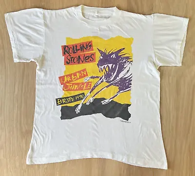 Buy Vintage The Rolling Stones 1990 Urban Jungle Shirt Merch Double Side • 42.71£