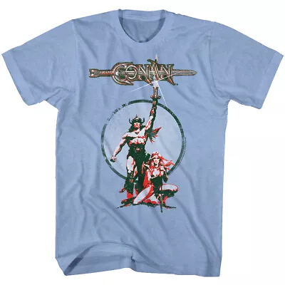 Buy Conan The Barbarian Classic Movie Poster CONAN & Valeria Men's T-Shirt • 38.94£