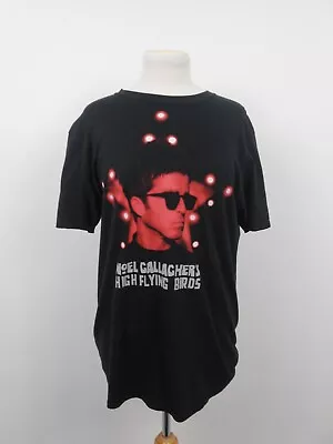 Buy Noel Gallagher High Flighing Birds Black & Red Tshirt Size Medium VF3 • 6.99£