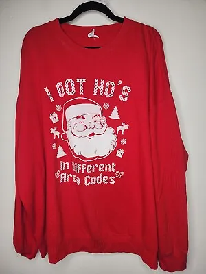 Buy Ugly Christmas Sweater 3XL Lane Seven I Got Ho’s In Different Area Codes • 22.80£