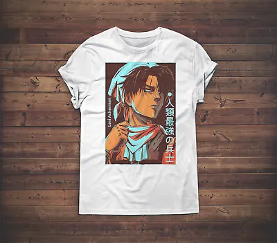 Buy AOT Levi T-shirt Anime Manga Eren Mikasa Ackerman Japan Unisex Gift Tee • 21.48£