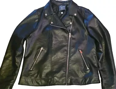 Buy Dorothy Perkins Size 18 Black Biker Style Jacket Classic Fashion Short Coat • 9.99£