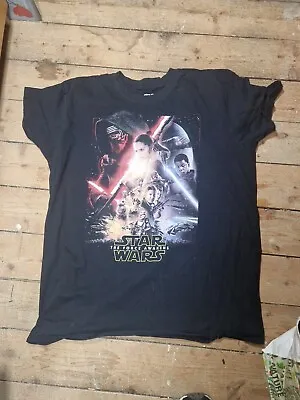 Buy Star Wars The Force Awakens T Shirt Mens Graphic Lucasfilm Black XL • 7£