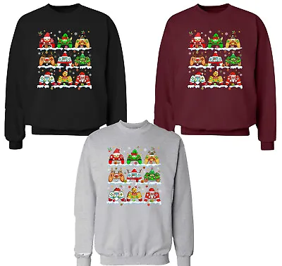 Buy Christmas Jumper Trendy Game Remote Control Console Unisex Adult Kids Sweatshirt • 23.99£