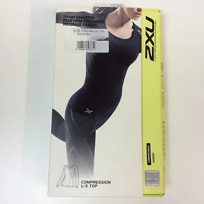 Buy 2xu Ladies Black Compression Long Sleeve Top Base Layer Sports T Shirt Rrp £65 A • 11.80£
