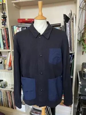 Buy Paul Smith Black & Navy Cotton Casual Popper / Pocket Front Jacket Size Medium • 39.99£