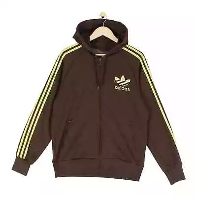 Buy Vintage Adidas Track Jacket Brown Full Zip Retro Mens Size M • 24.99£