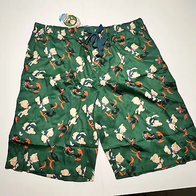 Buy Peter Alexander Looney Tunes Daffy Duck Porky Pig Pyjama Shorts Mens Size XXL • 34.70£