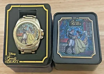 Buy Disney Accutime Beauty And The Beast Stained Glass Wrist Watch With Tin Pn2012 • 85.04£