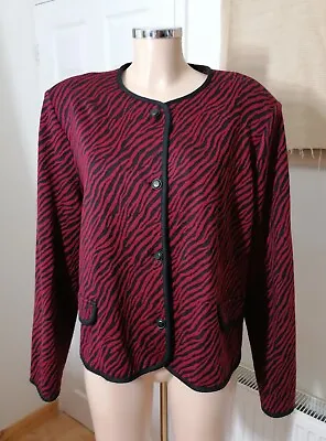 Buy Roman Originals Size 20 Red And Black Short Jacket • 14.99£