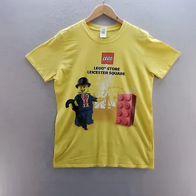 Buy Lego T Shirt Medium Yellow Graphic Print Leicester Square Cotton Mens Gildan • 8.09£