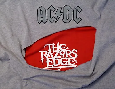 Buy AC DC Shirt Original Official Vintage Razors Edge Promotion 1991 • 120£