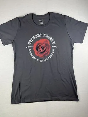 Buy Women’s Guns And Roses Gray T-Shirt Medium Tommy Gun 2A • 9.16£