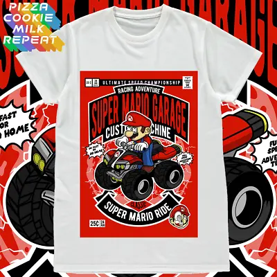 Buy Super Mario Retro Go-kart Arcade Video Game Men's Women's Unisex Adults T-shirt • 11.95£