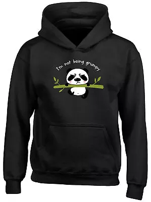 Buy Funny Panda Kids Hoodie I'm Not Being Grumpy Boys Girls Gift Top • 13.99£