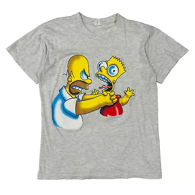 Buy Vintage  The Simpsons 'Bart And Homer' T-Shirt - Small • 15£