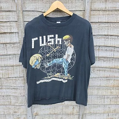 Buy Rare Vintage 90s Rush Roll The Bones Single Stitch Band T Shirt. Pushead 1991 • 199.99£