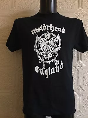 Buy Motörhead England Logo Tshirt Men's M Medium XL Extra Large Black Music Rock • 15£