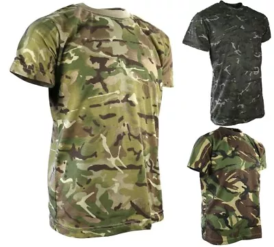 Buy NEW: KombatUK Kids Childs Boys Durable Army Camo Short Sleeve T-Shirt Shirt Top • 4.95£
