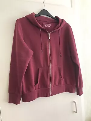 Buy Size  20  Primark Hoodie With Full Zip Up Front In Burgundy Red Colour • 2.49£