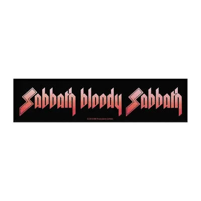 Buy BLACK SABBATH Super Strip Patch: Sabbath Bloody Sabbath: Official Licenced Merch • 3.95£