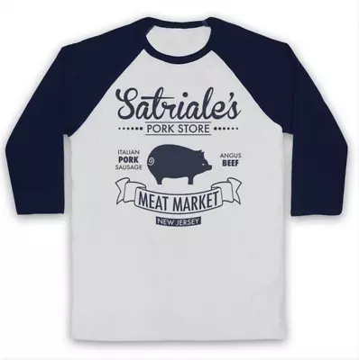 Buy Satriale's Unofficial Pork Store The Sopranos Mafia Tv 3/4 Sleeve Baseball Tee • 23.99£