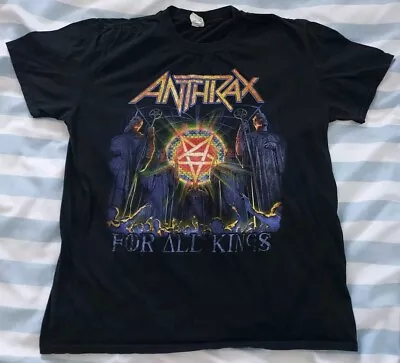Buy Anthrax Large Black For All Kings T-Shirt 2016 Thrash Metal • 14£